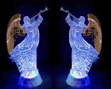 ELECTRIC-LIGHT-UP PRAYING ANGEL FIGURINE ANGELS CHERUBS FIGURINE STATUE  picture