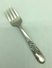 Vintage 1950 Oneida Silver Bridal Wreath Silverplate Baby Fork picture