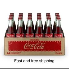 Mexican Coca-Cola Cane Sugar Import Glass Bottles 12oz Coke Hecho Mexico 24pack picture