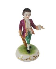 Antique Volkstedt Dresden Porcelain Musician With Lace MV Mueller & Co. Germany picture