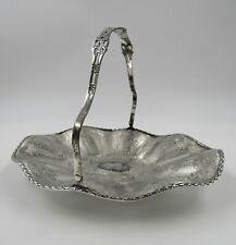 Reed & Barton Silverplate WEDDING BASKET / TRAY with Swing Handle #5856          picture