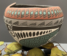 Mata Ortiz Pottery Lucero Ozuna Silveira Polychrome Bowl Paquime Ceramics Art picture