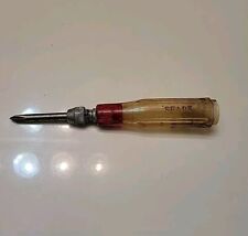 Vintage Sears Phillips Head Screwdriver Tool Yellow And Red  picture