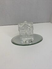 Waterford Crystal Lismore Village Cake Shop Bakery House Paperweight Collectible picture