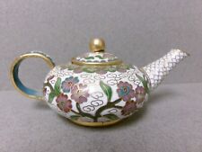 Miniature CLOISONNE Enamel Teapot - 4 1/2