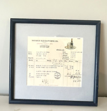 RARE Old Monarch Manufacturing CO Invoice 1931 Framed Cascade Ginger Ale Atlanta picture