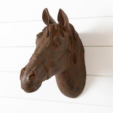 New Primitive Farmhouse Rustic BROWN HORSE HEAD WALL HANGING Figure 15