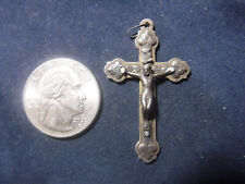 Vintage Ornate Sterling Silver Crucifix Pendant Made By Chris picture