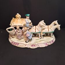 VINTAGE FAIRYLAND CINDERELLA PRINCESS IN COACH WITH HORSES JAPAN PORCELAIN picture