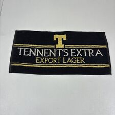 Tennent's Extra Export Lager Bar Towel Pub 18x8”Vintage Woven In Lancashire picture