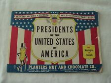PLANTERS MR. PEANUT PRESIDENTS OF THE UNITED STATES EDUCATIONAL PAINT BOOK 1960 picture