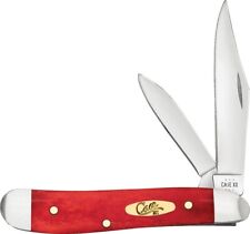 CASE XX KNIFE - SMOOTH DARK RED BONE PEANUT #10763 - 2 7/8