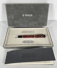 Parker Duofold Centennial Burgundy Fountain Pen 18K Gold picture