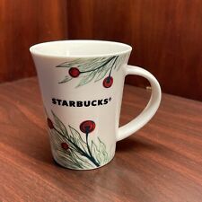 2020 STARBUCKS CHRISTMAS HOLIDAY COFFEE MUG CUP 10 OZ HOLLY BERRY PINE picture