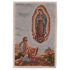 Tapestry wall hanging Apparition Guadalupe Made in Italy 16 x 24 picture