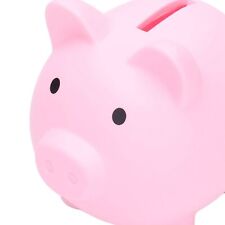 (Pink)Piggy Bank Rugged Durable Vinyl Cartoon Animal Pig Coin Cash Piggy Bank MU picture