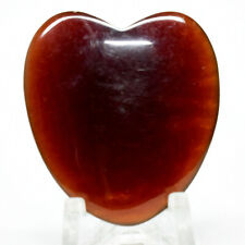 40ct Orange Blue Amber Heart Natural Mineral Sparkling Genuine Gemstone Indones. picture