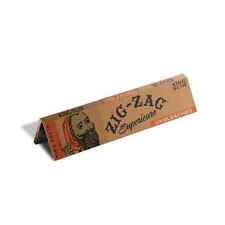 😎X4 ZIG ZAG UNBLEACHED SLIM KING SIZE CIGARETTE PAPERS✨4 BOOKLETS👀 picture
