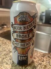 2024 2nd Luke Combs Edition Miller Lite Beer can (empty) Rare 16 oz tall boy picture