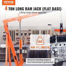 VEVOR Hydraulic Long Ram Jack, 4 Ton Engine Hoist Cylinder with Single Piston Pu picture