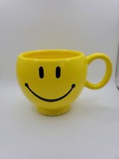 Teleflora Smiley Face Yellow Coffee Cup Mug Oversized picture