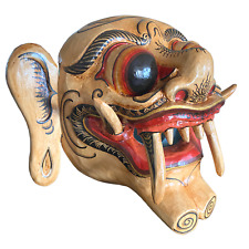 Balinese Fanged Raksasa Demon Mask Wayang Wong Bali Folk Art Hand carved wood picture