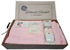 Vintage 1960's GE Automatic Blanket Double Bed With Sleep Guard In Rose Pink NOS picture