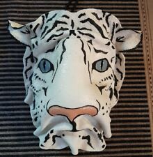 Vintage Hand Made in Maine USA 2000 Mask Leather Animal Masquerade Halloween  picture
