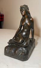 LARGE Antique KBW Kathodian Bronze Clad Nude Lady Bust Art Statue sculpture picture
