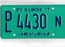 EXPIRED ILLINOIS LICENSE PLATE LAND OF LINCOLN RANDOM LETTERS/NUMBERS NICE MINT picture