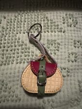 Vintage Key Chain miniature Leather Bag Made in Italy picture