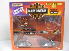 MATCHBOX HARLEY DAVIDSON MOTORCYCLES LIMITED EDITION COLLECTOR SET W/ PATCH 1991 picture