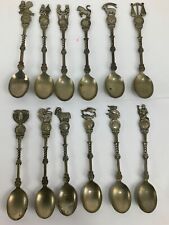 Collectible Horoscope Tea Spoons With Symbols 12 Pcs picture