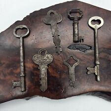 Lot Of 6 Skeleton, Germany, Flat, Open Barrel Vintage Keys picture