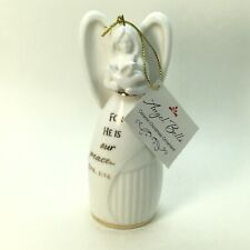 ANGEL BELLS Ornament Bell Lighthouse Christian Dove Christmas Figurine NEW + tag picture