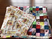 handmade quilt patchwork with cowboys vintage western rodeo  picture