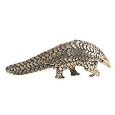 Brass Pangolin Statue Animal Statue Fortune Decoration Office Decoration. picture