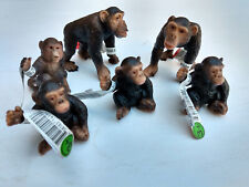 Schleich Chimpanzee Family Big Lot Great Ape Chimp Africa New with Tags picture