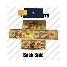 3pcs USA Cartoon TV Anime Gold Banknote Cat Golden Ticket Mouse Cards picture