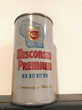 Wisconsin Premium Flat Top Beer Can, EMPTY 12oz, 1960's CAN, LA Crosse, Wis picture