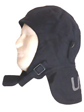 USGI Original USN Winter Cloth Dark Blue Deck Helmet Hat Size 7-1/4 NOS picture