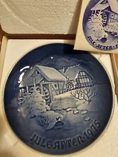 B&G Bing and Grondahl Christmas Plate 1975 Jule Aften - Box Included picture