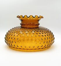 Amber Glass Hobnail Lamp Shade 9.75” Fit  GWTW picture