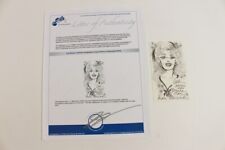 Dale Messick Brenda Starr Original Signed Autographed Signature Sketch Drawing picture
