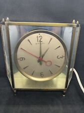 Vintage Mastercrafters Model 911 Electric Mantel Clock MCM 1950's Works picture