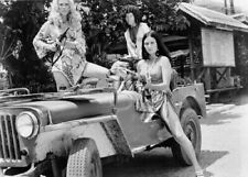 Savage Sisters 1974 Gloria Hendry Cheri Caffaro Rosanna Ortiz guns in Jeep 5x7 picture