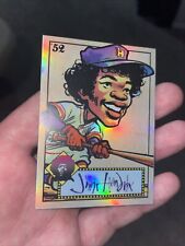 52’ Jimi Hendrix Original Art Trading Card Baseball Card Custom REFRACTOR picture