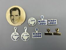 9 President Richard Nixon Campaign Buttons One Holographic picture