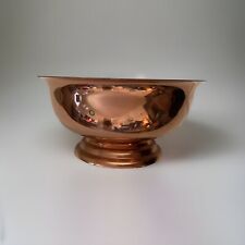 Vintage Coppercraft Guild Footed Copper Serving/Fruit Bowl picture