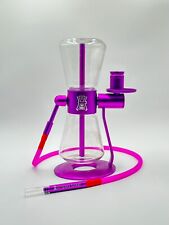 Purple - Gravity Hookah Glass Bong Water Pipe 360 Rotating - *7 COLORS OPTIONS* picture